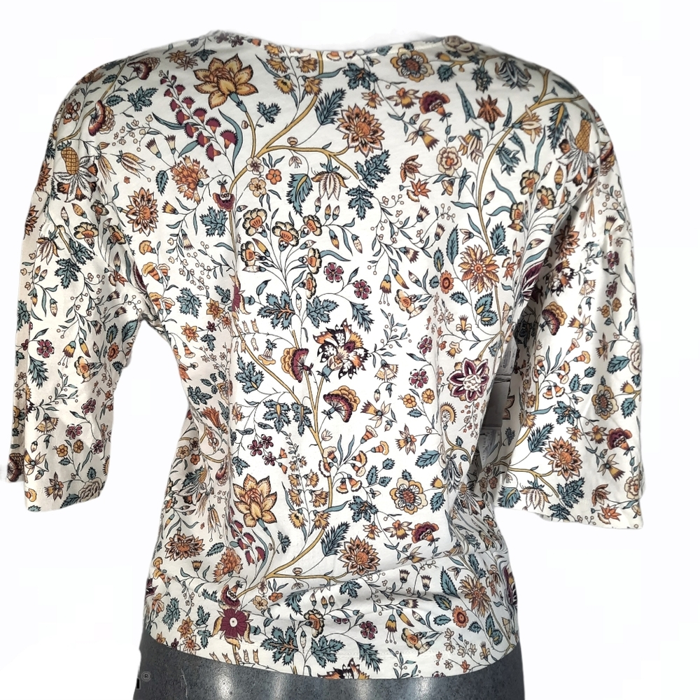 Uniqlo ut floral print white t-shirt size xs - Picture 2 of 7